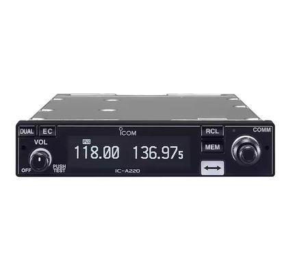 खरीदें IC-A220E Aviation Band Vehicle Walkie Talkie with 8W Output Power and 0-50km Talk Range IPX4 Water Resistant Mobile Radio ऑनलाइन निर्माण