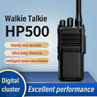 डिजिटल दो-तरफा रेडियो HP500 जीपीएस ब्लूटूथ यूएचएफ वीएचएफ पेशेवर डीएमआर पोर्टेबल दो-तरफा रेडियो वाकी टॉक