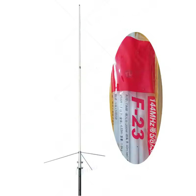 हीरे F23 F23H एंटीना 4.53m उच्च लाभ VHF फाइबरग्लास बेस स्टेशन एंटीना काटने चार्ट के साथ